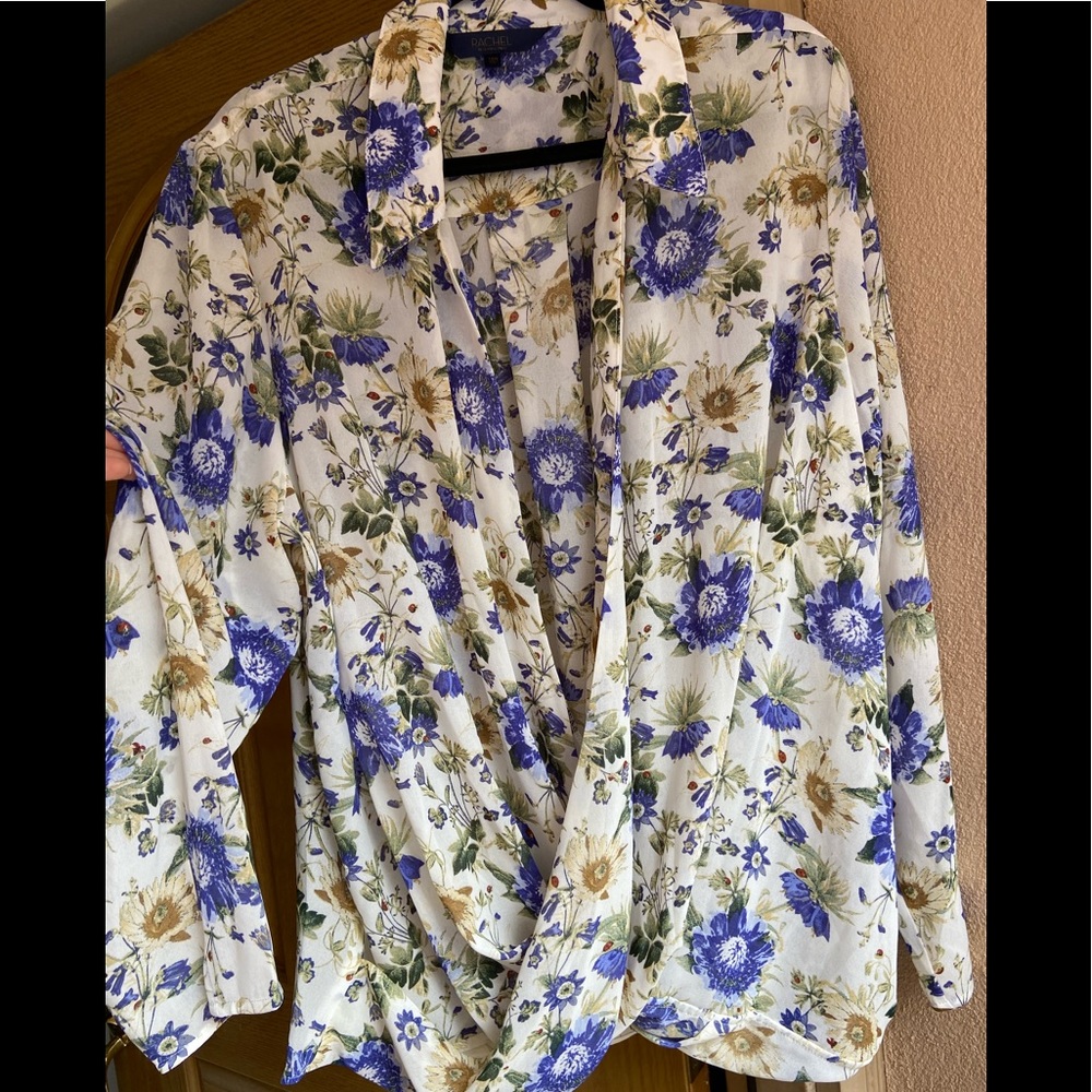 Rachel Roy ladybug floral blouse brand new